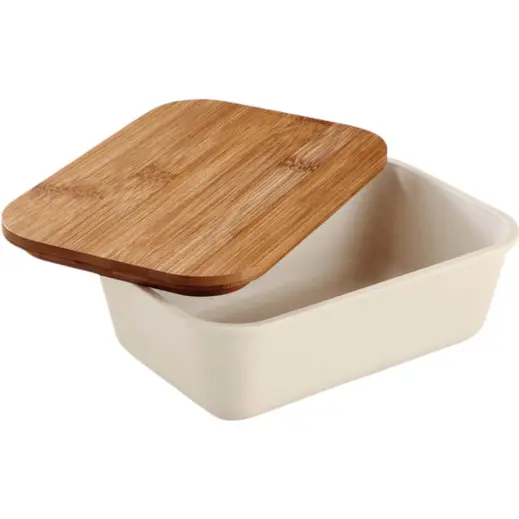 Kooshty Natura Bamboo Fibre Lunch Box Unbranded Open